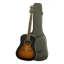 Violao Tagima TLM-100 SB Folk Eletroacustico Aço Sunburst Tampo Maciço Afinador Com Bag