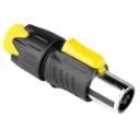 Conector Speakon Macho MXT 4 Vias  Com Trava Amarelo Ferro 64.1.619