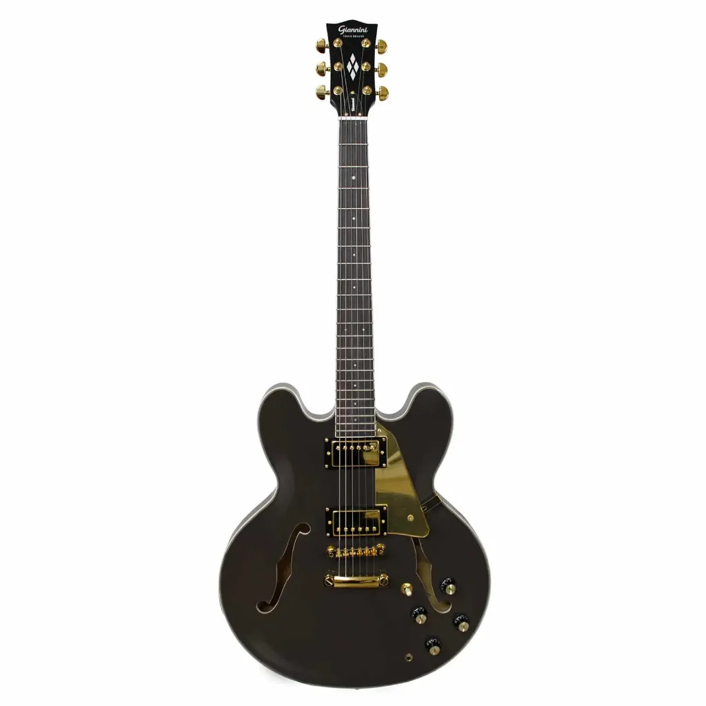 [27118] Guitarra Giannini GAE06 DLX BF Sonic Diamond Deluxe Semiacustica Black Coffe (BF)