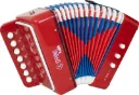 Acordeon 3 Baixos Infantil Spring SPK-73VM Kids 7 Teclas Vermelho