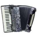 Acordeon 80 Baixos Cadenza CD80/37 GR Cinza Perola Com Case