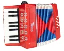 Acordeon 8 Baixos Infantil Spring SPK-17 Kids 17 Teclas Vermelho