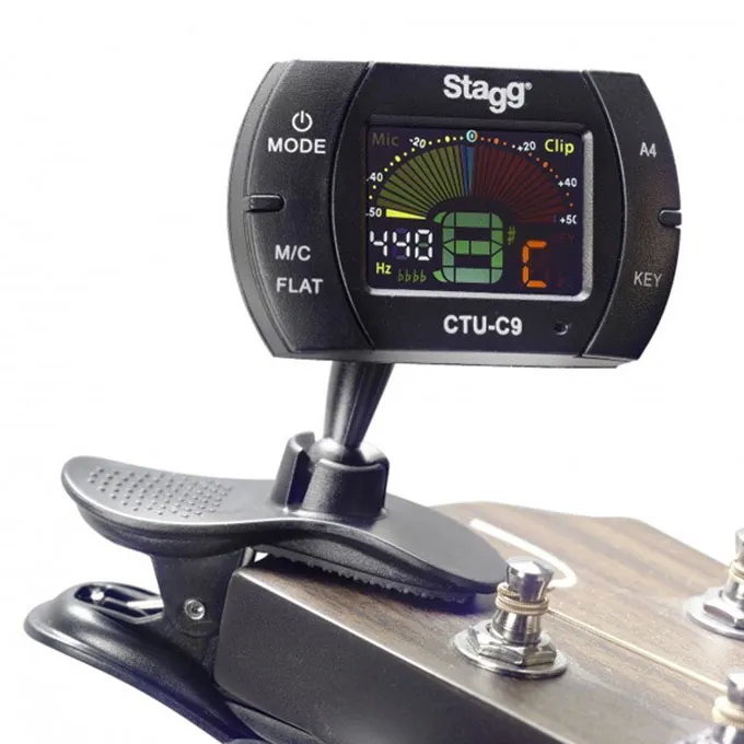 [25690] Afinador Digital Stagg CTU-C9 Com Clip