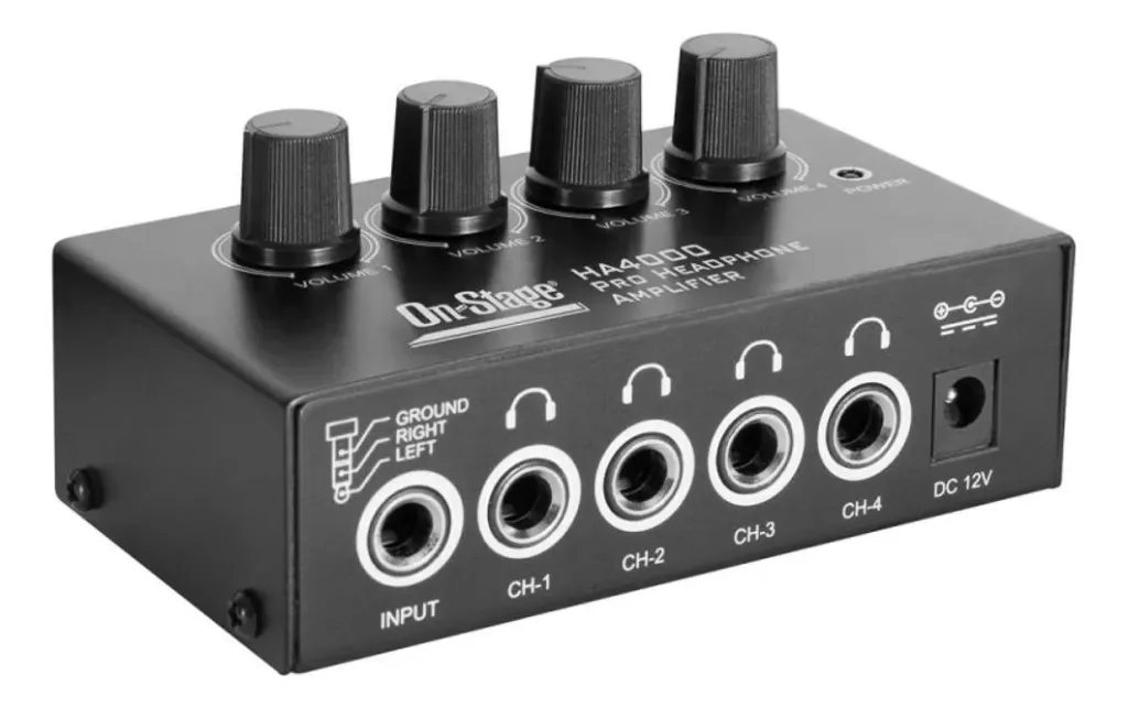 [25284] Amplificador Fone de Ouvido On-Stage HA4000 4 Canais