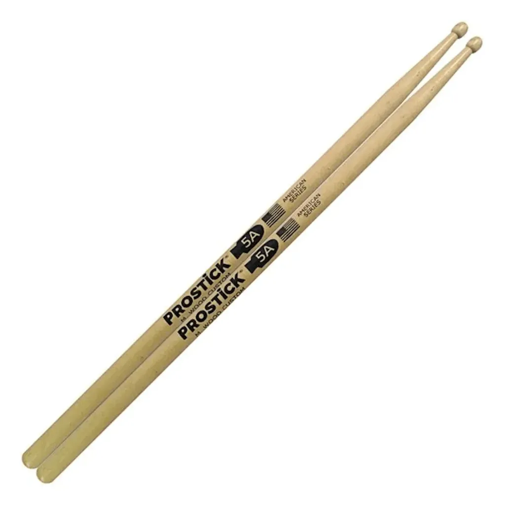 [26088] Baqueta Prostick-USA 5AH Ponta de Madeira MIK Hickory Natural