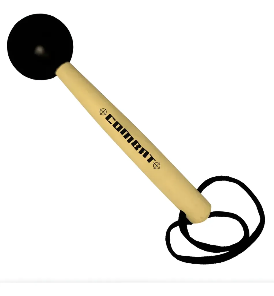 [23155] Baqueta Spanking Combat Com Bola De Borracha Cabo Curto