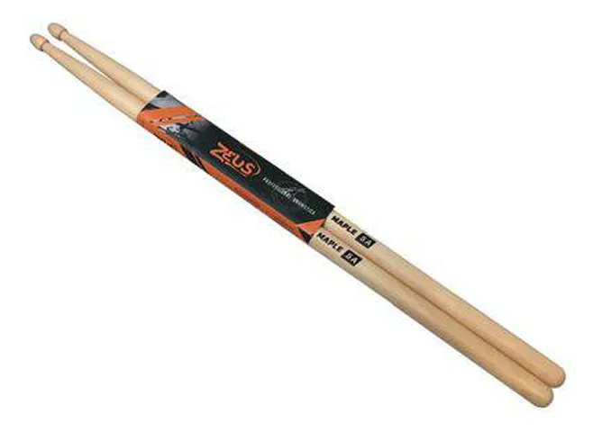 Baqueta Zeus 5A Ponta de Madeira Maple Par