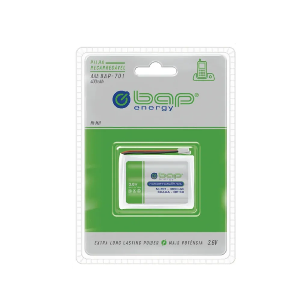 [20902] Bateria 3,6v Telefone Sem Fio Bap BAP701 400mah