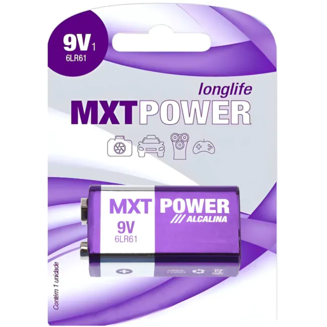 [26329] Bateria 9v MXT 6LR61 Alcalina 28.17.74