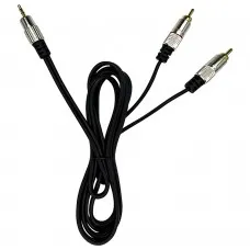 [24858] Cabo MXT 1P2Stx2Rca 1,8m Profissional Ponta Dourada