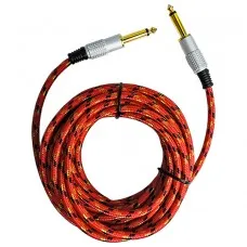 [24796] Cabo B2B P10xP10 5m Textil Vermelho 4082