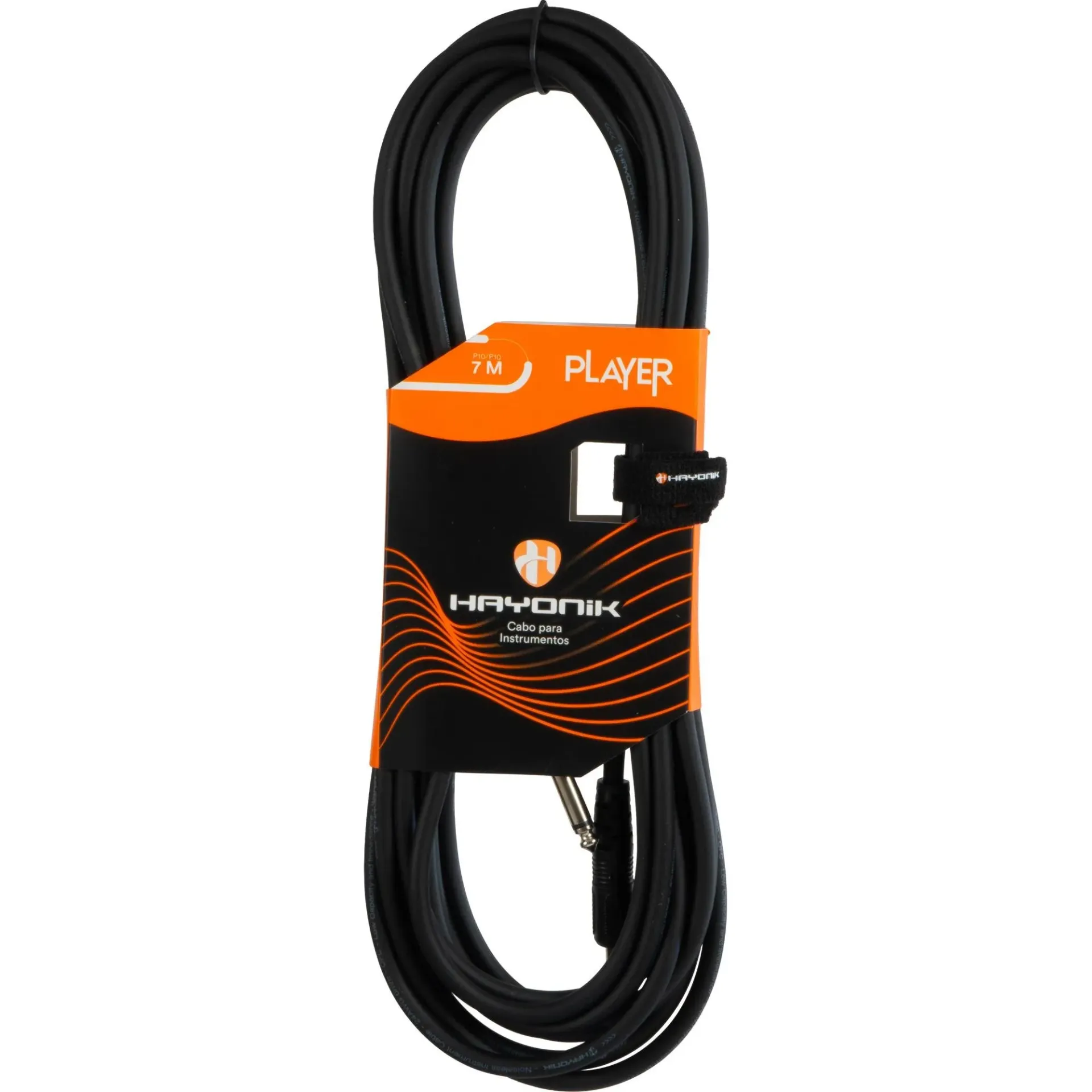 Cabo Hayonik P10xP10 7m Emborrachado Injetado Preto