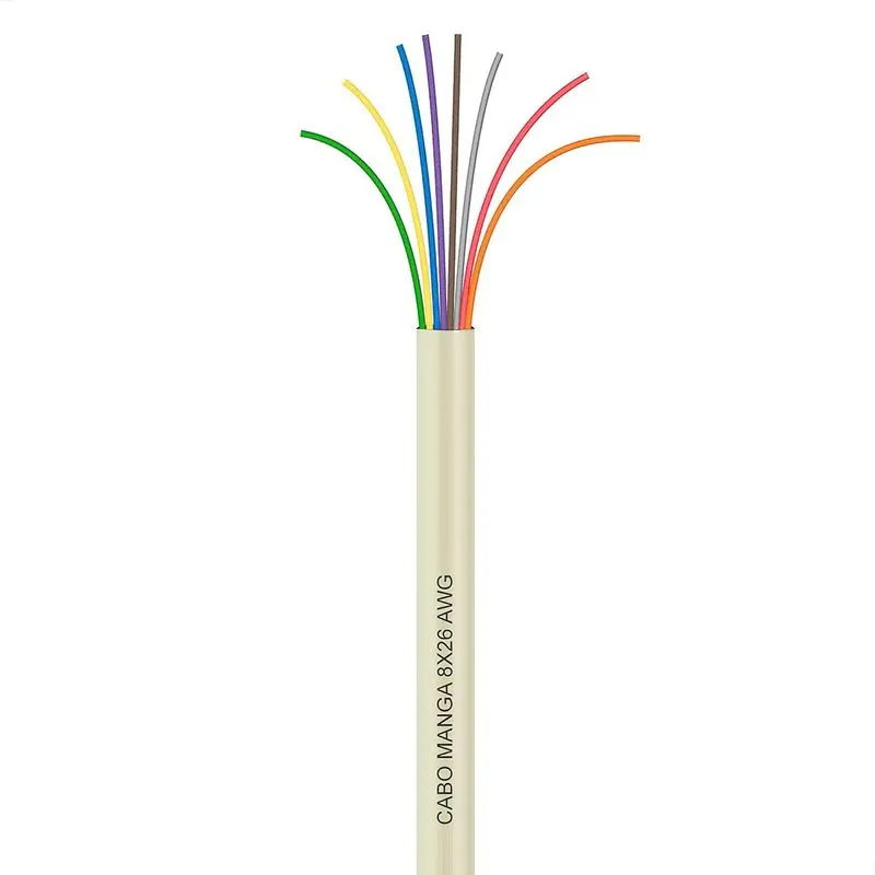 [8399] Cabo Manga 8 Vias 26awg S/ Blindagem Preto Cod14944/4903