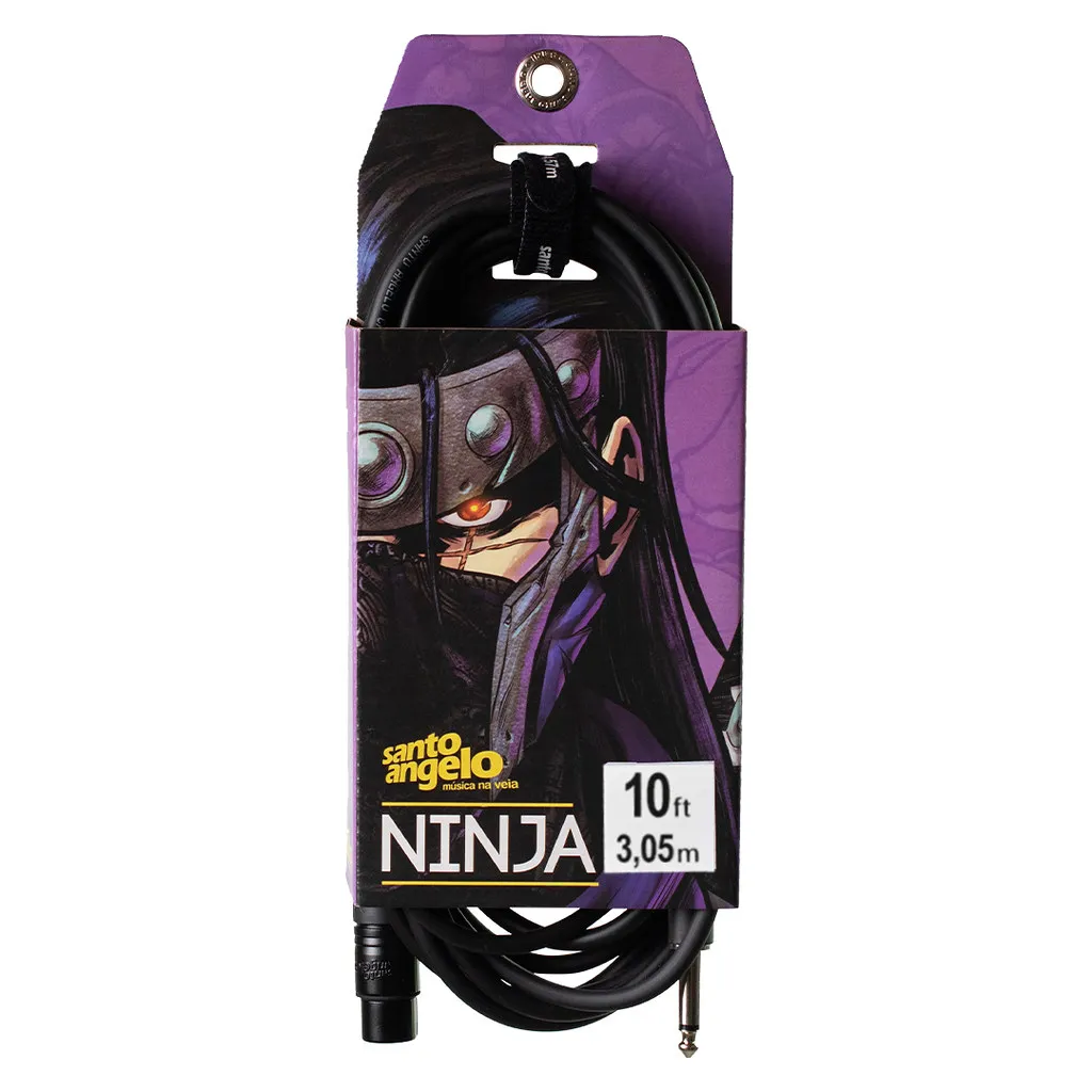 Cabo Santo Angelo XLRFxP10 Ninja 10ft 3,05m Preto