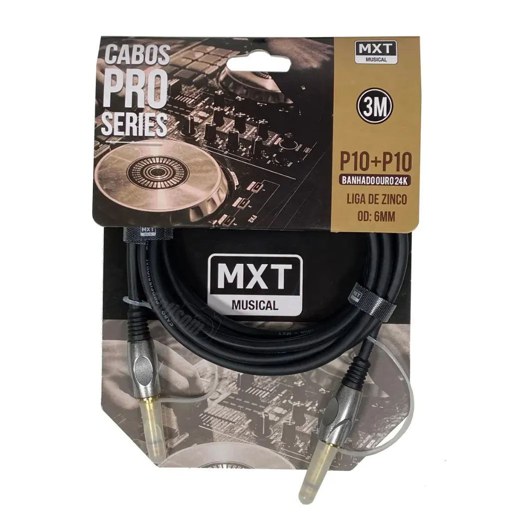 Cabo MXT P10LxP10 3m Pro Series Emborrachado 8.1.110