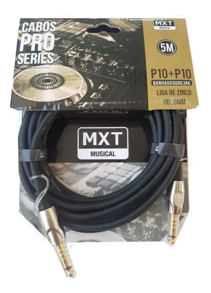 [25903] Cabo MXT P10xP10 5m Pro Series Emborrachado 8.1.103