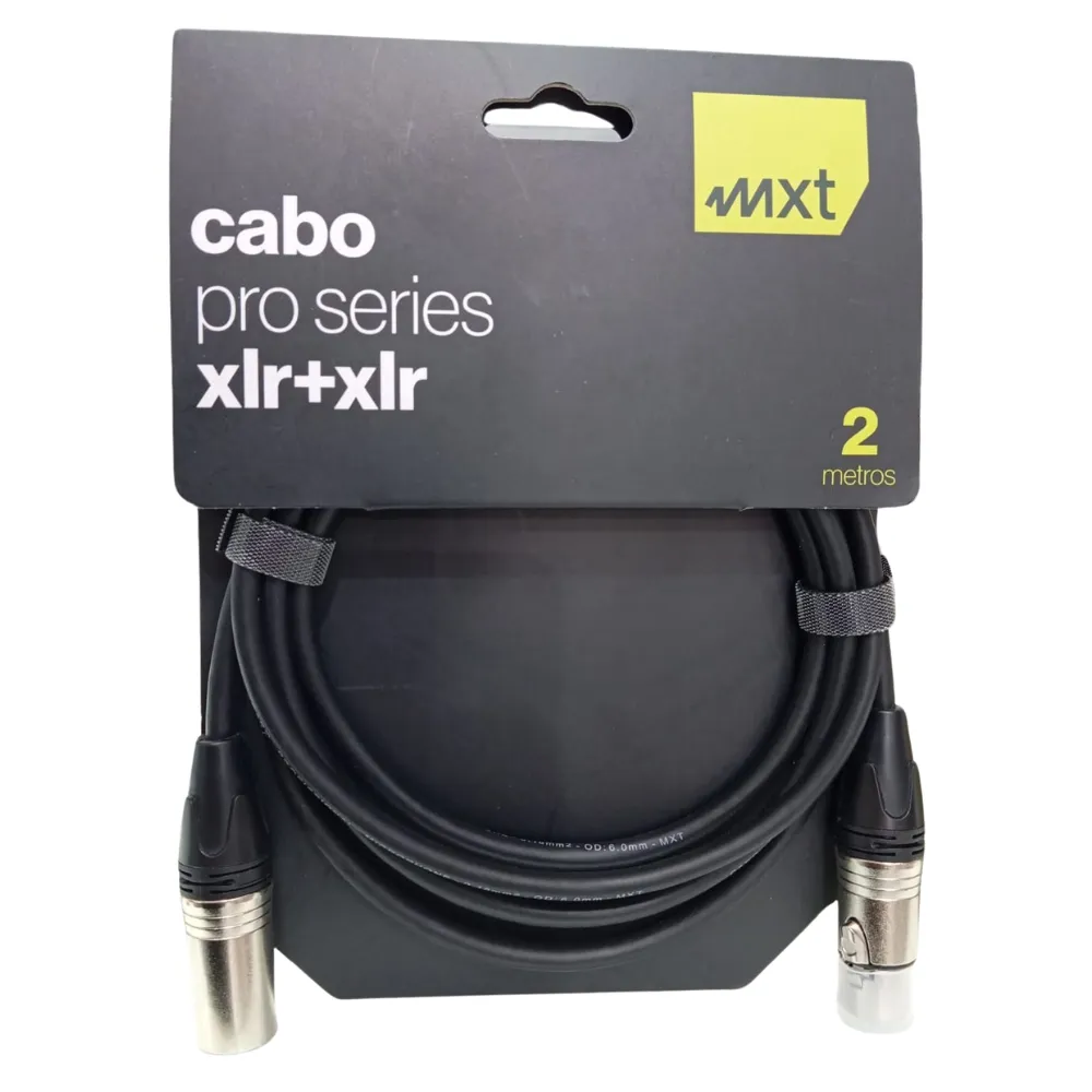 [26325] Cabo MXT XLRMxXLRF 2m Pro Series Emborrachado 8.1.116