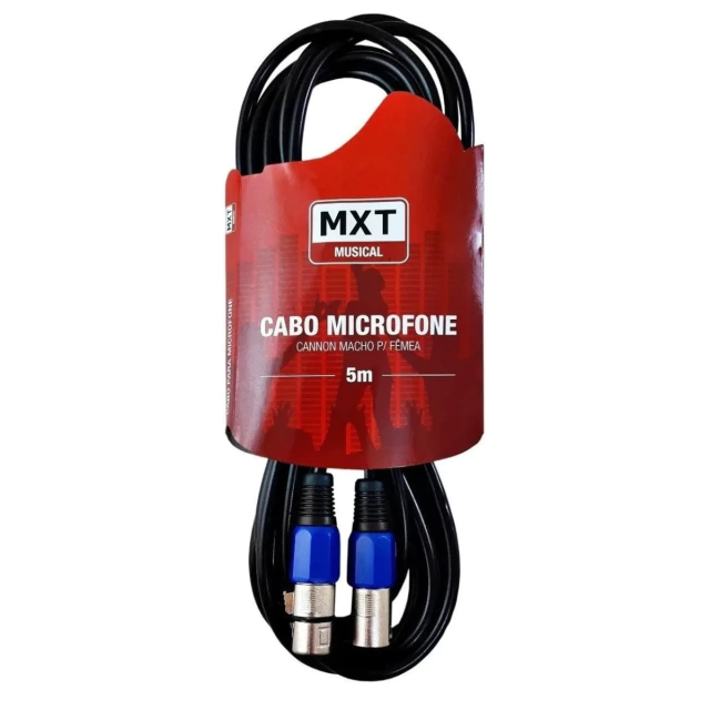 [25631] Cabo MXT XLRMxXLRF 5m Microfone Emborrachado 8.1.54