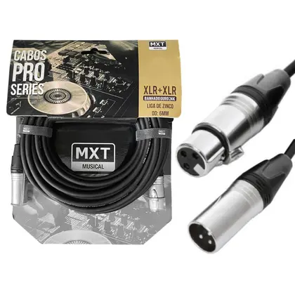 Cabo MXT XLRMxXLRF 5m Pro Series Emborrachado 8.1.113
