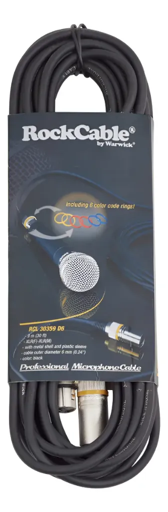 [24231] Cabo RockCable XLRFxXLRM 9m RCL30359 D6 Emborrachado