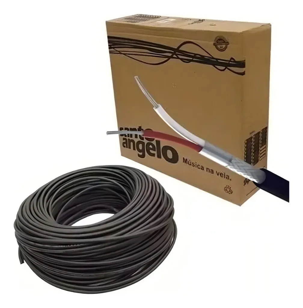 [10788] Cabo Santo Angelo 2x0,30mm Sc 30p Rl Microfone Stereo 0,60mm