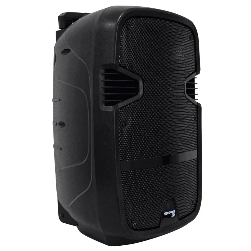 [26004] Caixa Ativa SoundVoice Lite CA-120 12P 100W Com Bateria Bluetooth USB Sd Radio FM Controle Remoto