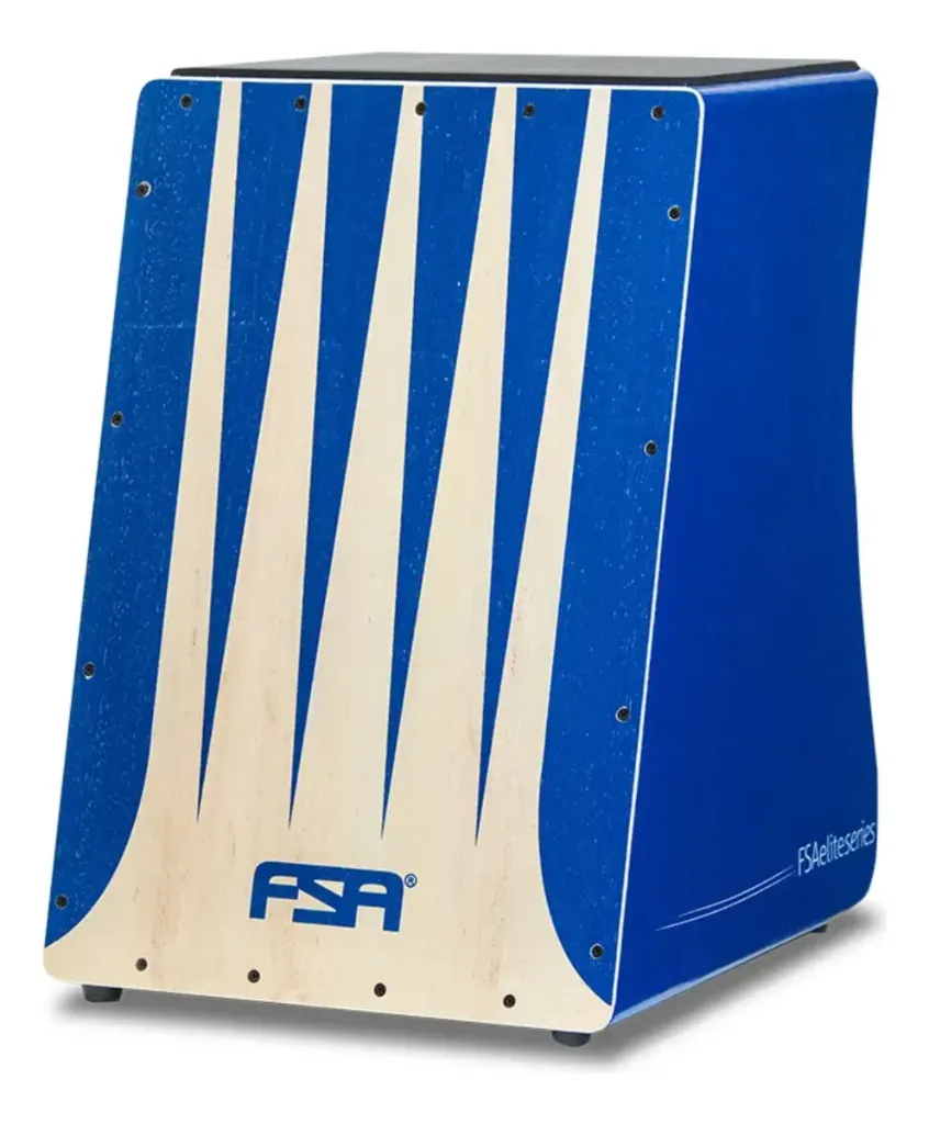 [18387] Cajon FSA FE3304 Elite Eletroacustico Captacao Dupla Azul P00628
