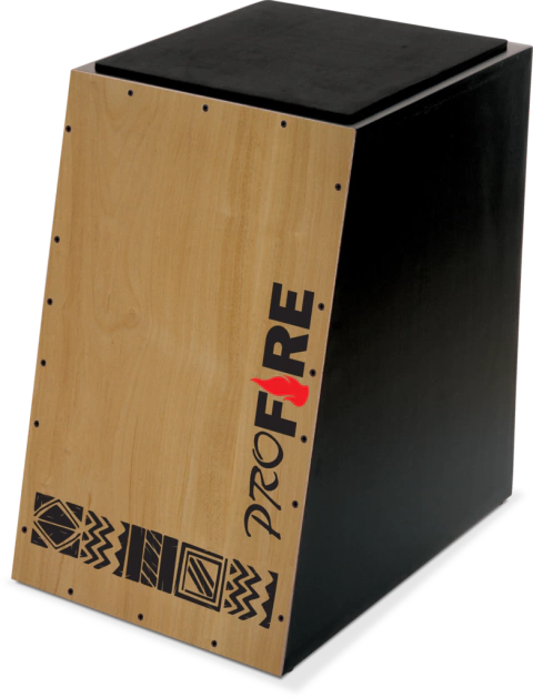[23614] Cajon Spanking Pro Fire Eletroacustico Captaçao Simples Pele Marfim