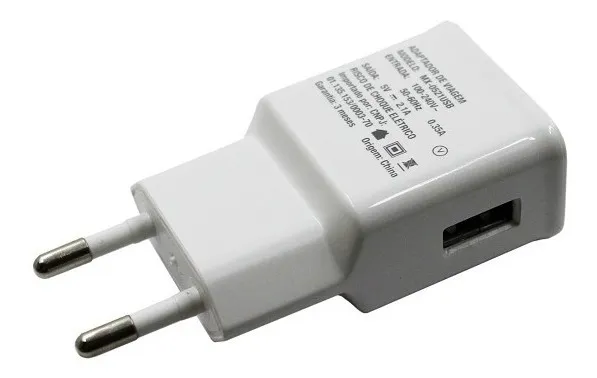 [25807] Carregador Celular MXT USB 5V 2,1A Branco 39.1.250