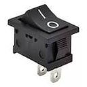 Chave Liga/Desliga Gangorra 2 Polos Preta 11341