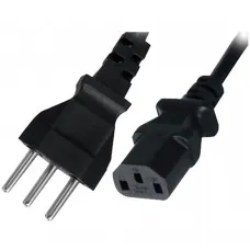 [1383] Cordao de Força Fax 3 Pinos 1,5m 3 X 0.75mm Cod 14565