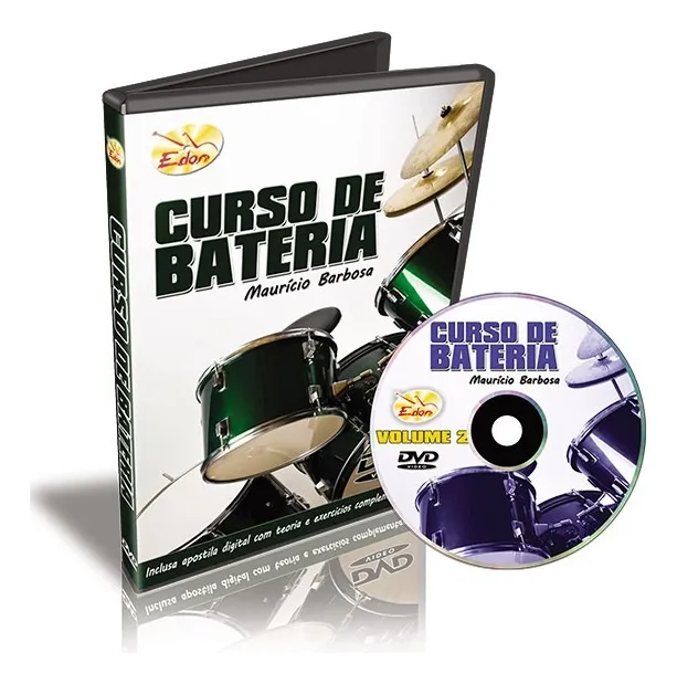 [22504] Dvd Videoaula Curso de Bateria Mauricio Barbosa Volume 2 CB2
