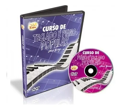 [22499] Dvd Videoaula Curso de Teclado e Piano Popular Alan Gomes Volume 2 CTPP2