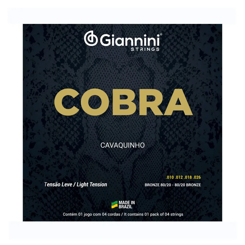[25952] Encordoamento Cavaquinho Giannini Cobra CC82L Leve Bronze