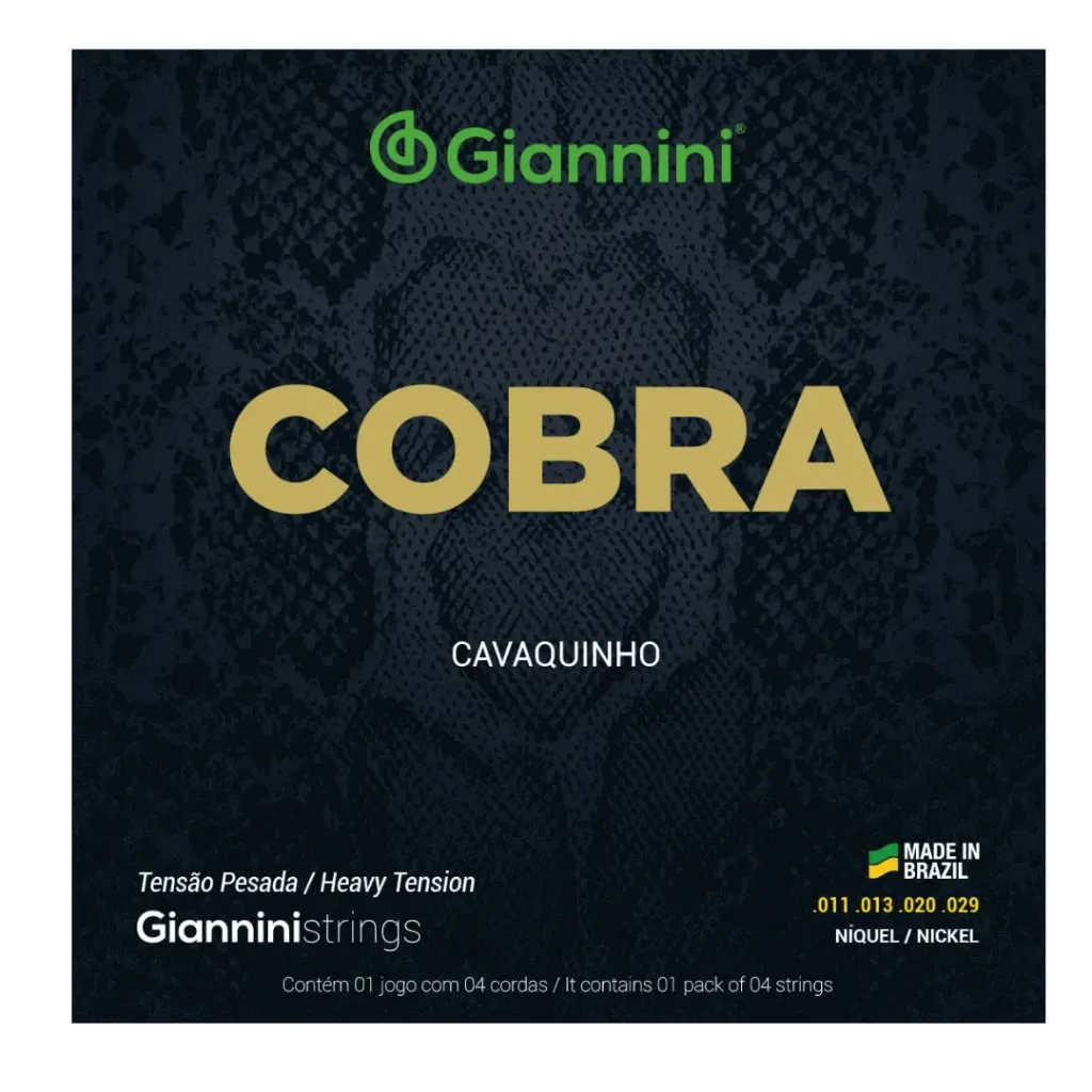 Encordoamento Cavaquinho Giannini Cobra GESCP Pesada Com Bolinha