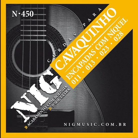 Encordoamento Cavaquinho Nig N-450 3º Extra