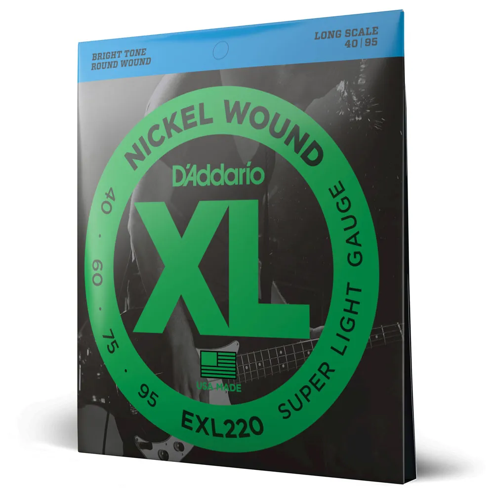 Encordoamento Contrabaixo Daddario EXL220 4 Cordas 040