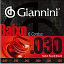 Encordoamento Contrabaixo Giannini GEEBRLX6 6 Cordas 030 Leve
