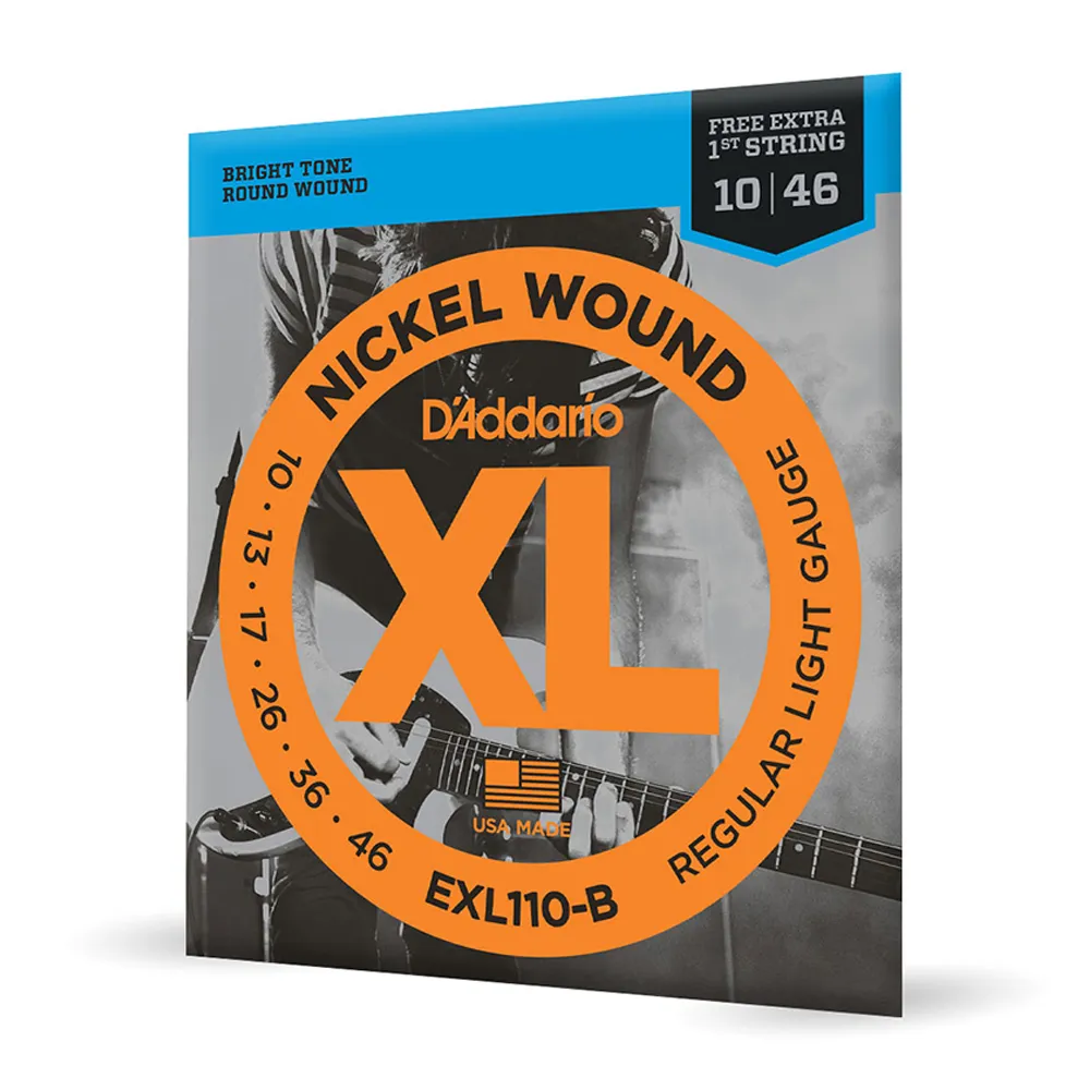Encordoamento Guitarra Daddario EXL110 B 010 Com Corda Extra PL010