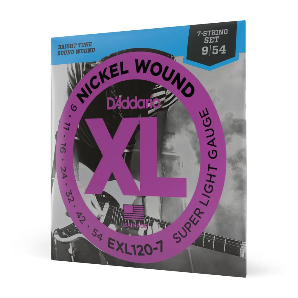 [21043] Encordoamento Guitarra Daddario EXL120-7 09 7 Cordas