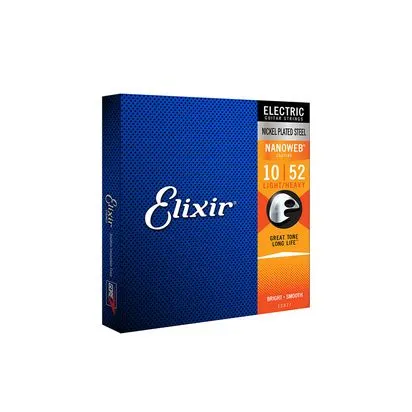 [19296] Encordoamento Guitarra Elixir Light 010 Nanoweb