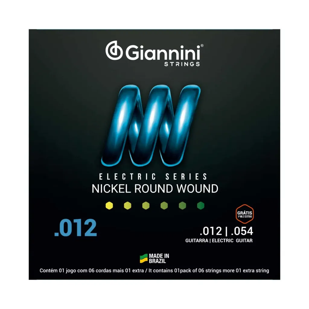 Encordoamento Guitarra Giannini GEEGST12 012 Niquel