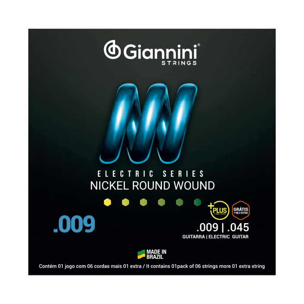 Encordoamento Guitarra Giannini GEEGSTP9 Plus 09