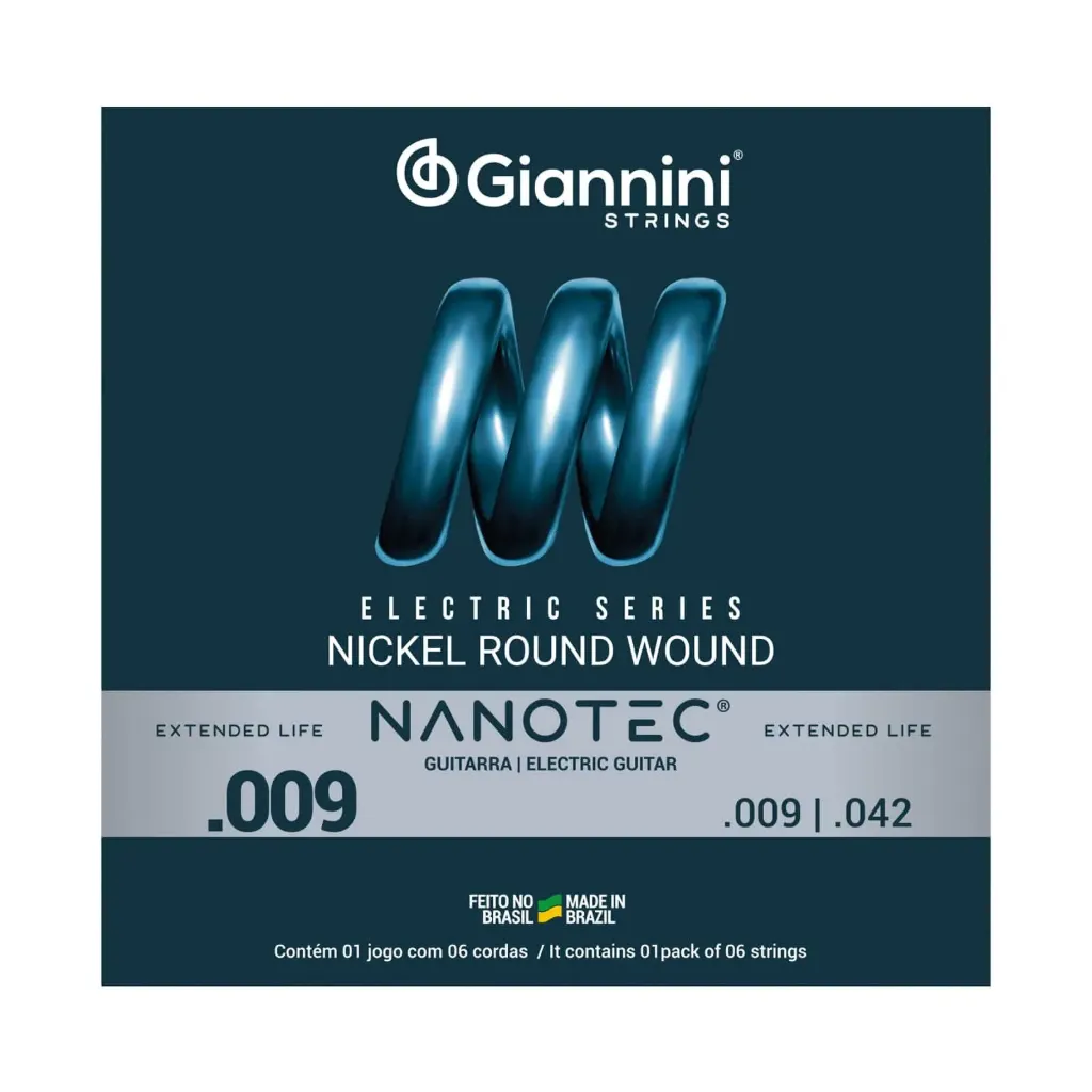 [26261] Encordoamento Guitarra Giannini Nanotec GEEGST09 09