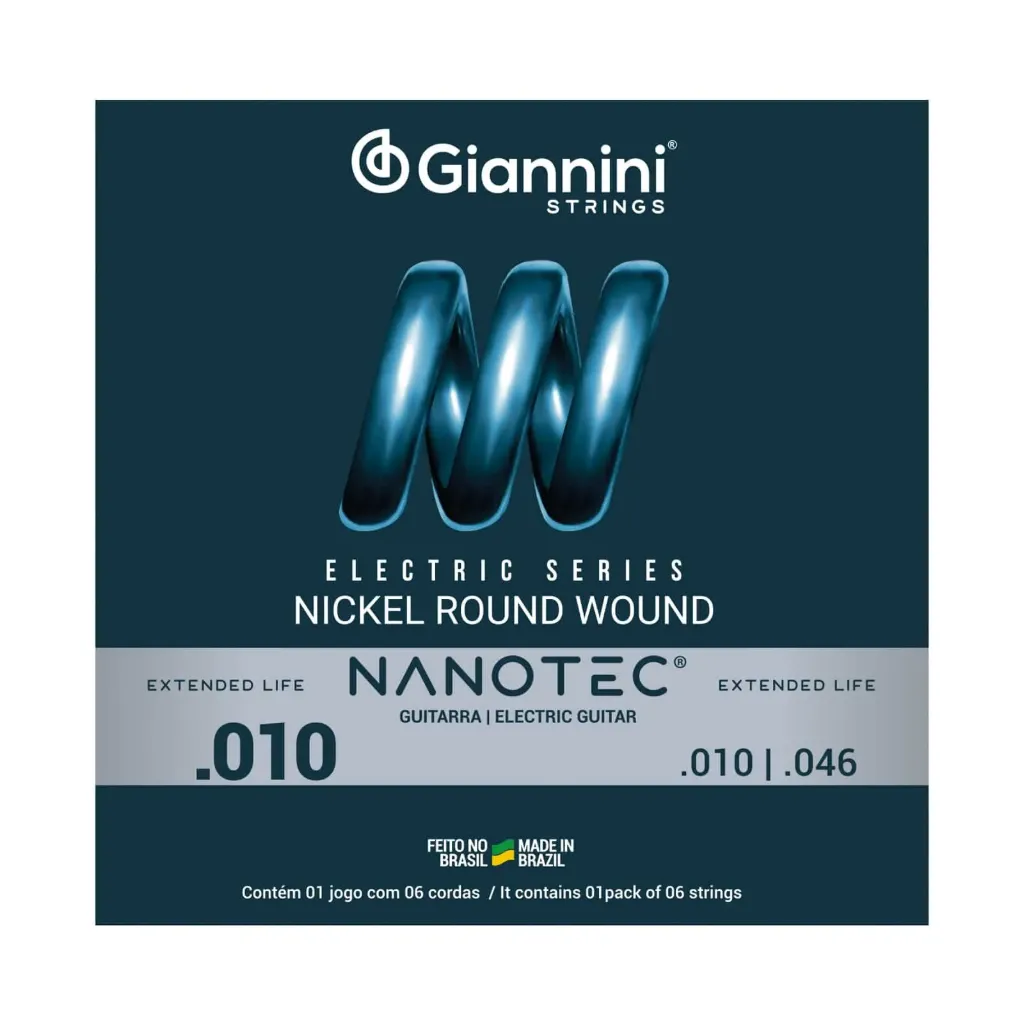 [25142] Encordoamento Guitarra Giannini Nanotec GEEGST.10 010