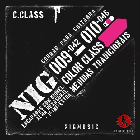 Encordoamento Guitarra Nig N1645 010 Pink