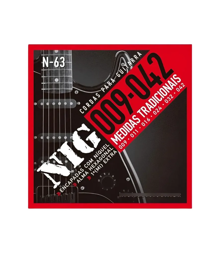 Encordoamento Guitarra Nig N-63 09 1º Mi Extra