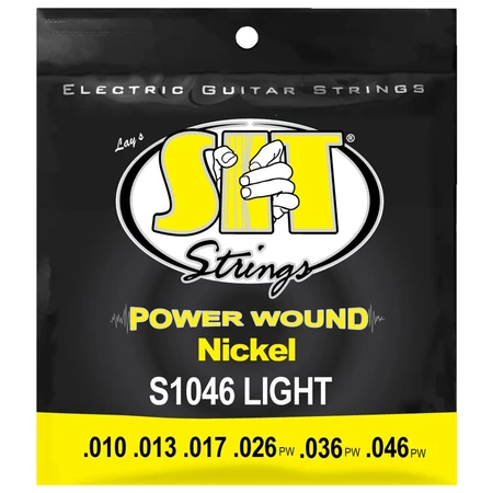 Encordoamento Guitarra Power Wound S1046 SIT 010 046 Nickel Light