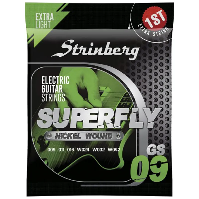 Encordoamento Guitarra Strinberg GS09 09 1º Mi Extra