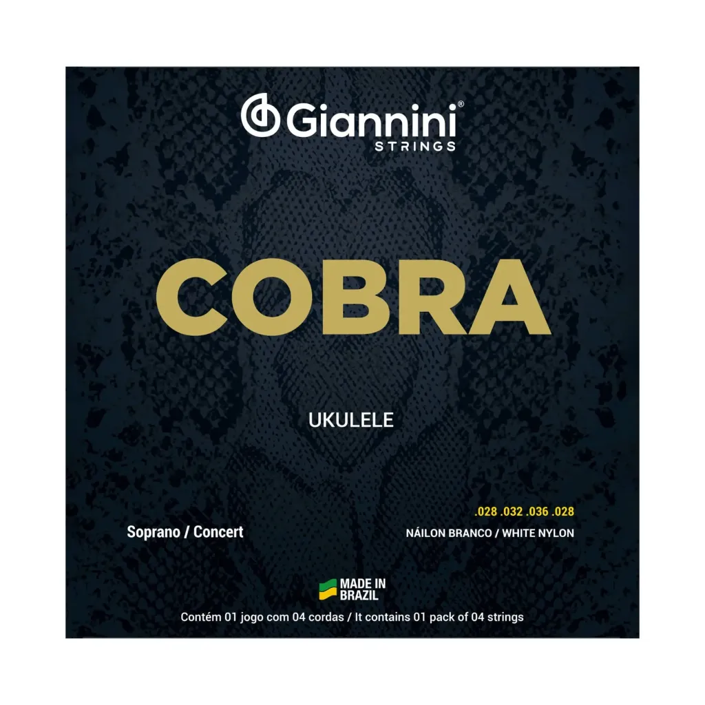Encordoamento Ukulele Giannini Cobra GEUKSC Soprano Branca